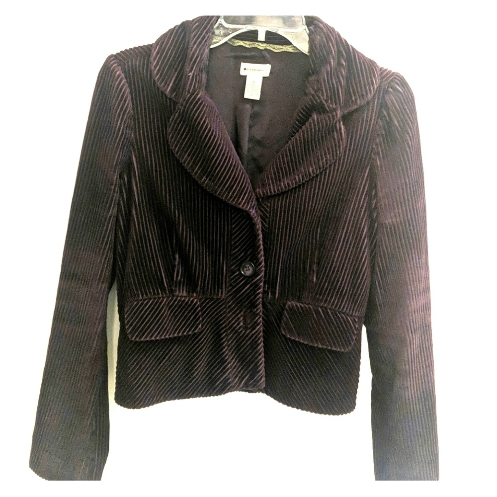 Anthropologie Elevenses lined purple jacket, sz 6